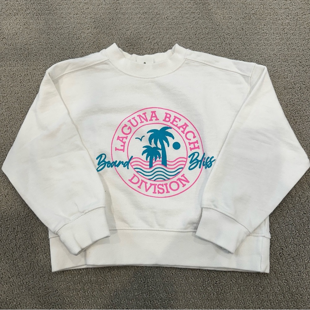 Zara ‘Laguna Beach’ Cropped Sweatshirt